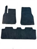 2020-2024 Tesla Model 3 Y Nylon Car Floor Mats Front Rear Carpets Black 3PC