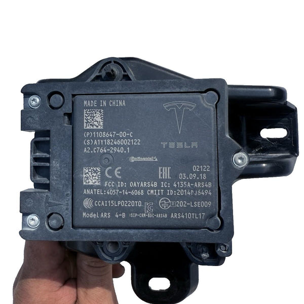 16-20 TESLA MODEL S X 3 SEVEN PIN PERPENDICULAR REDAR SENSOR OEM, 1108647-00-C