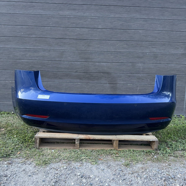 2017 - 2024 TESLA MODEL 3 Y REAR BUMPER COVER BLUE ASSEMBLY OEM