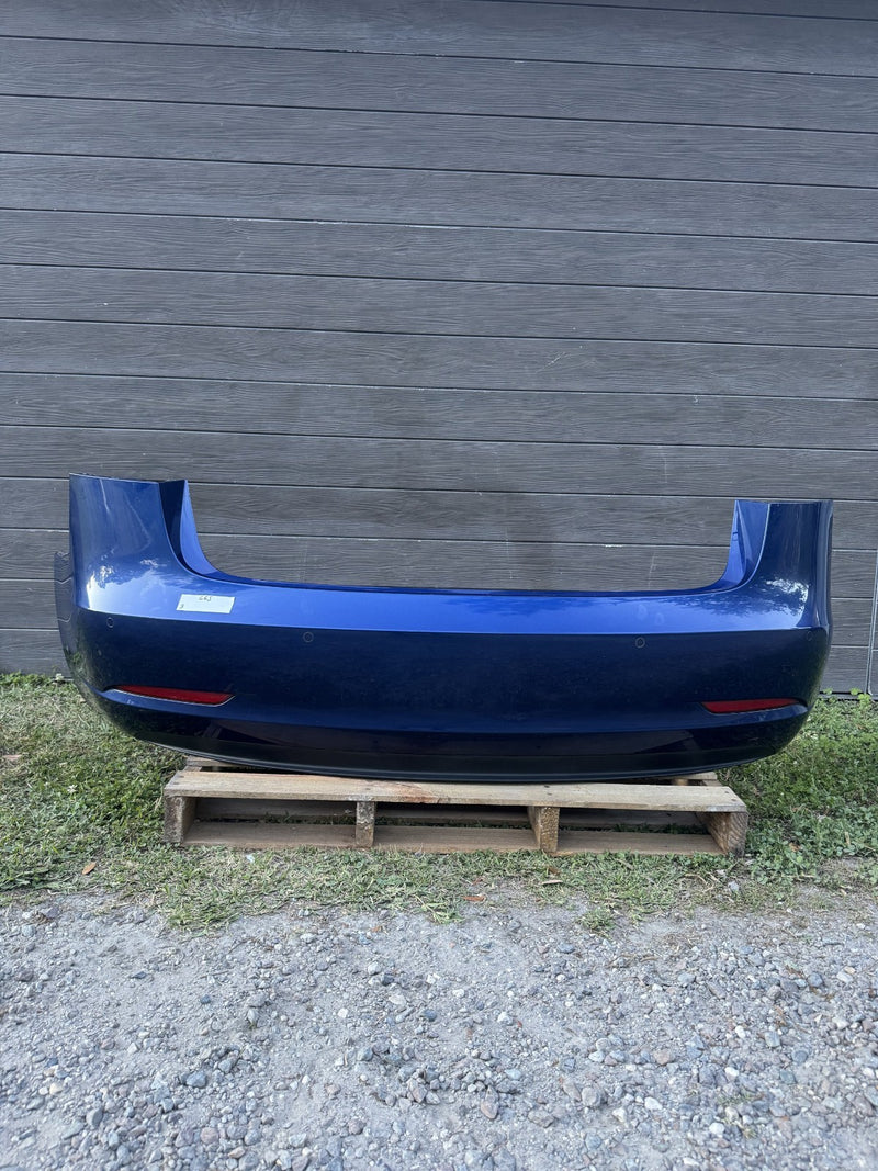 2017 - 2024 TESLA MODEL 3 Y REAR BUMPER COVER BLUE ASSEMBLY OEM