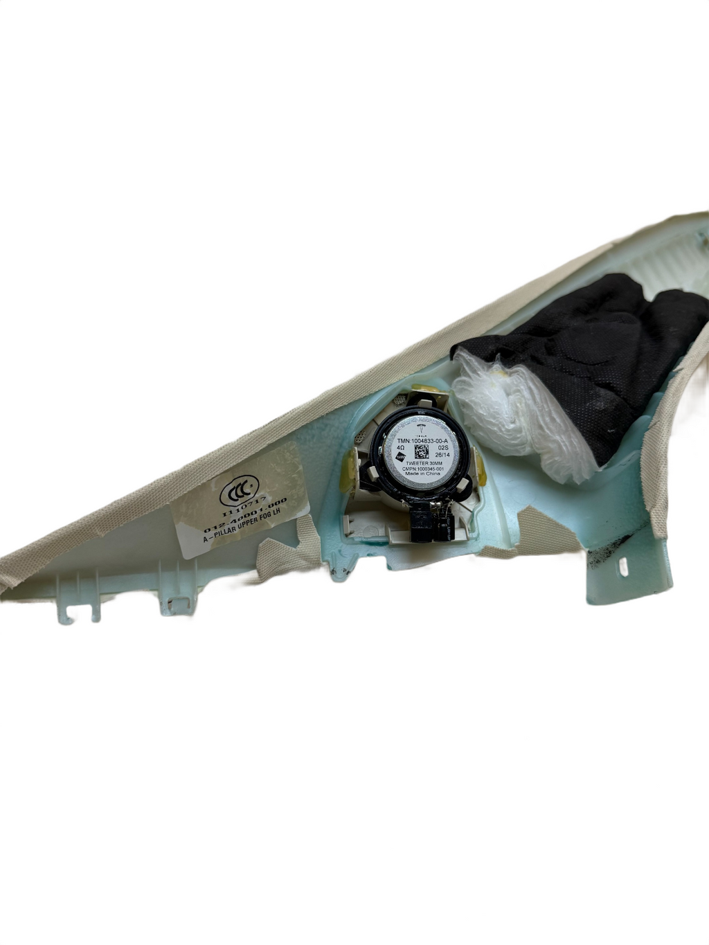 2012-2020 Tesla Model S Front Left Driver Side A Pillar Trim Alcantara OEM