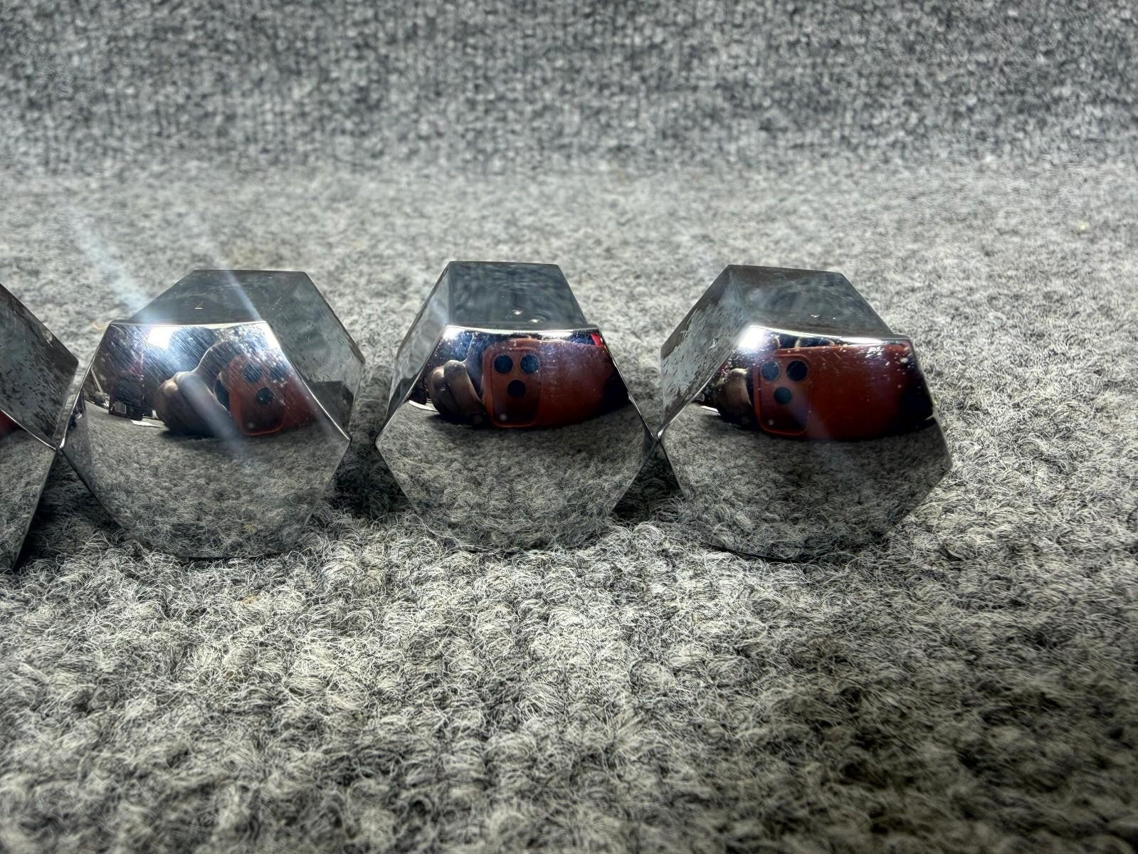 ♦️12-23 Tesla Model X Y S 3 Chrome Wheel Lug Nut Covers OEM, 108F21247-SREFUS