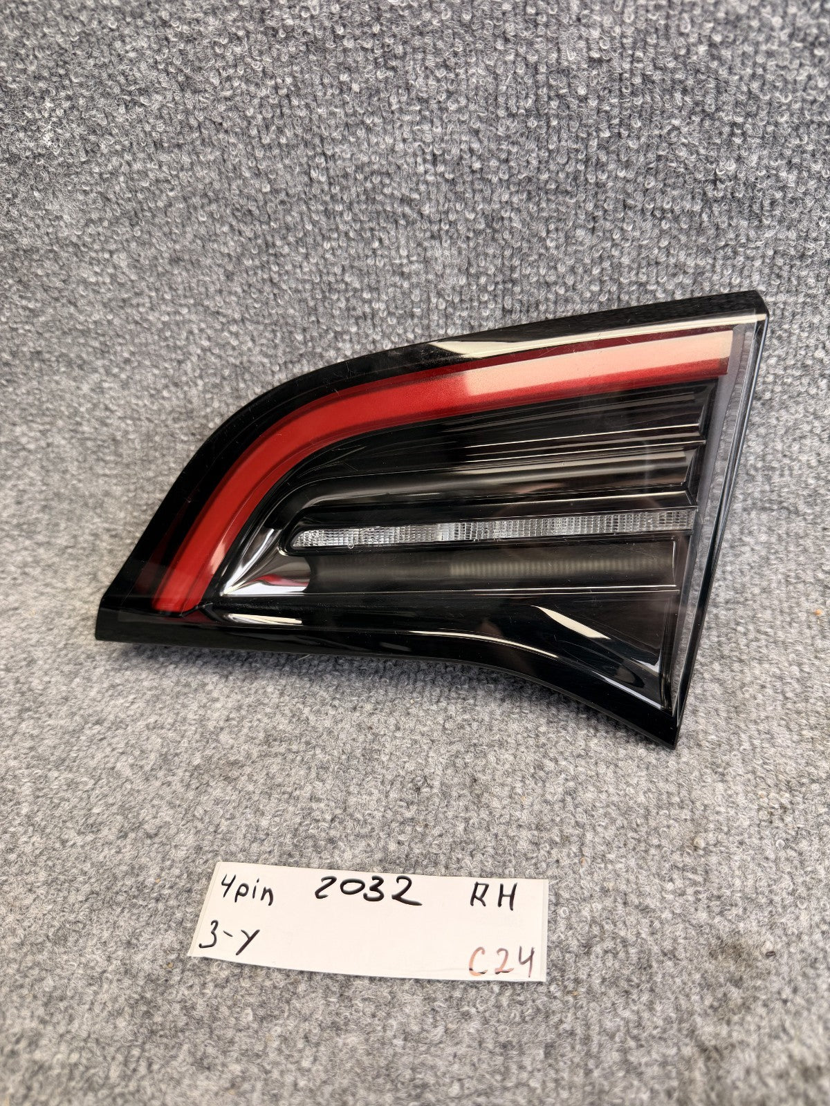 2017-2024 TESLA MODEL 3 Y REAR RIGHT SIDE INNER TRUNK TAIL LIGHT OEM, 150208900B