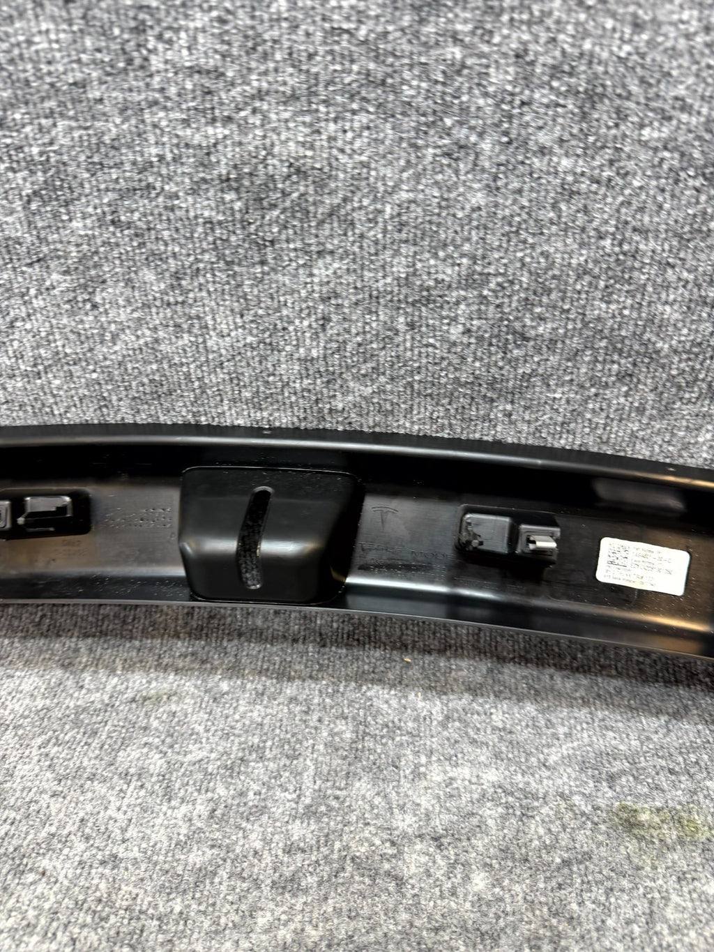 2017-2024 TESLA MODEL 3 Y TRUNK LATCH LOCK SILL SCUFF PLATE TRIM OEM, 149463100C
