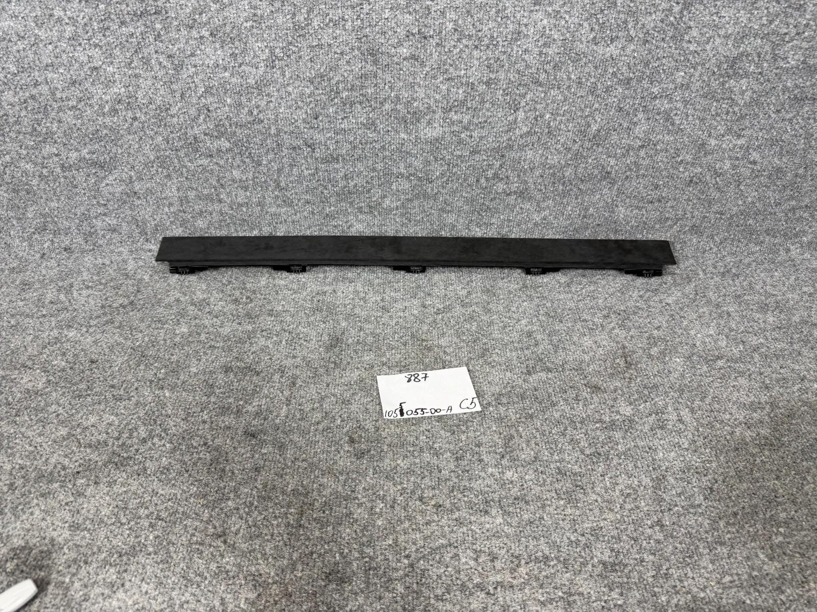 16 - 20 Tesla Model X Rear Left Driver Upper Door Strip Interior Cover Panel OEM