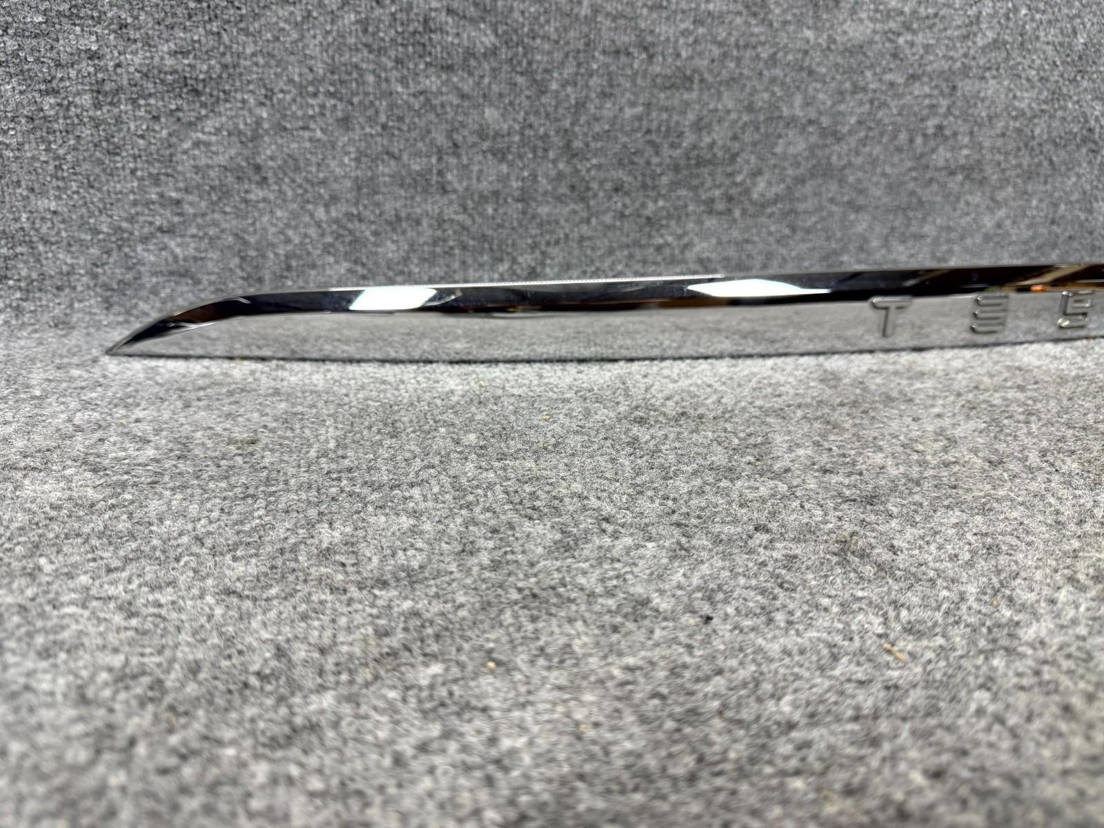 2016-2020 Tesla Model X Rear Liftgate Molding Trim Badge OEM, 1035369-00-D