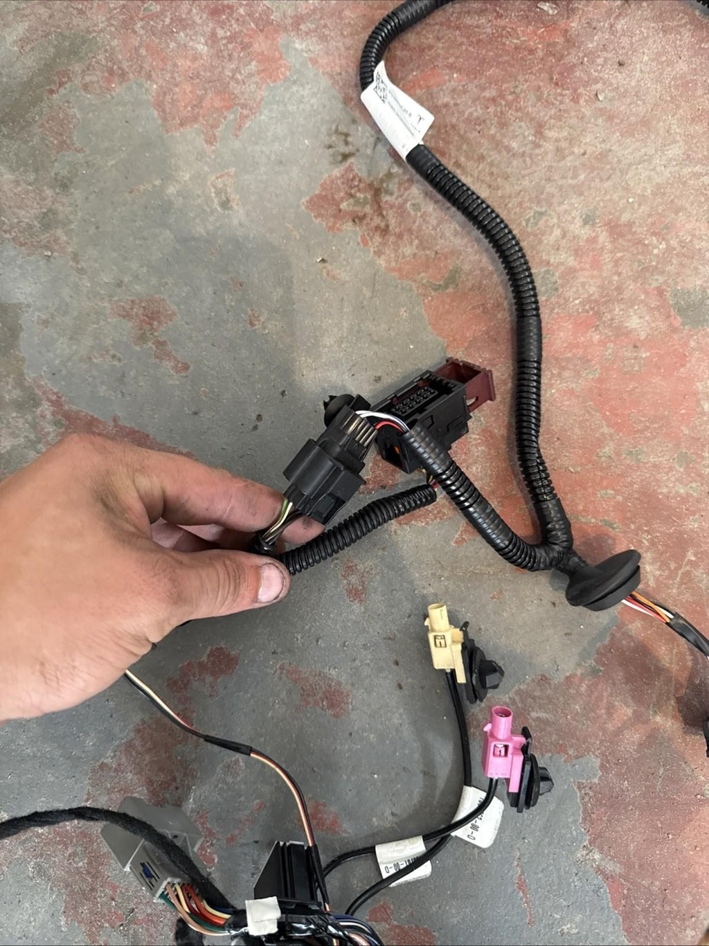 ♦️12-20 TESLA MODEL S FRONT RIGHT SIDE DOOR WIRE HARNESS OEM, 1004424-00-M