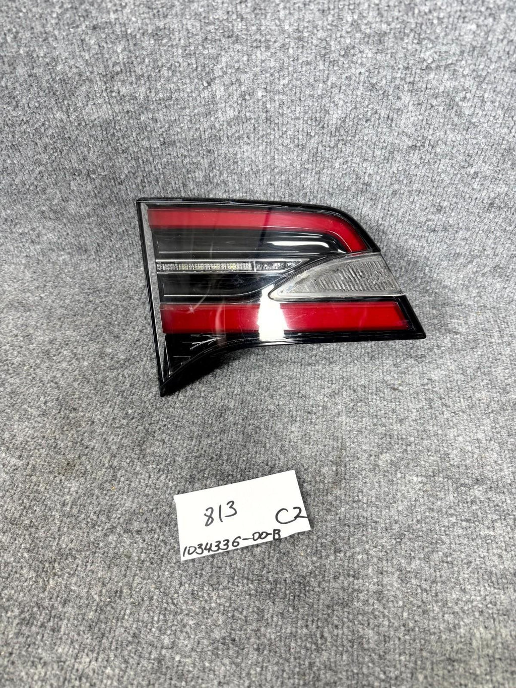 16-21 Tesla Model X Left Driver Side LED Taillight Tail Lamp OEM, 1034336-00-B