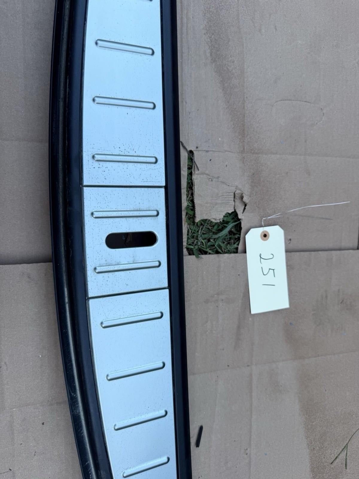 ♦️16-20 TESLA MODEL X REAR TRUNK SILL SCUFF PLATE TRIM COVER OEM, 1035993-00-D