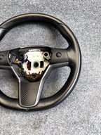 2017-2023 TESLA MODEL 3/Y HEATED LEATHER STEERING WHEEL BLACK OEM, 1490214-00-B