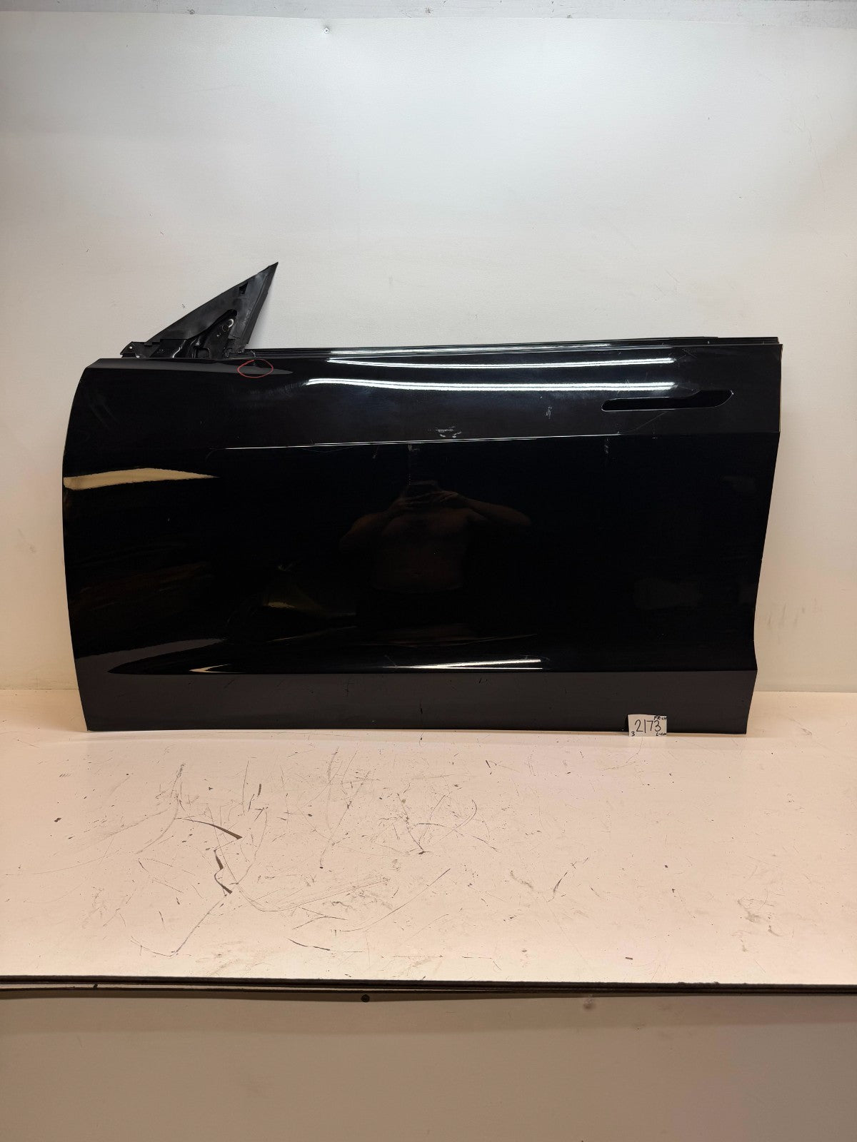 2017-2023 Tesla Model 3 Front Left Driver Side Door Shell Panel Black OEM