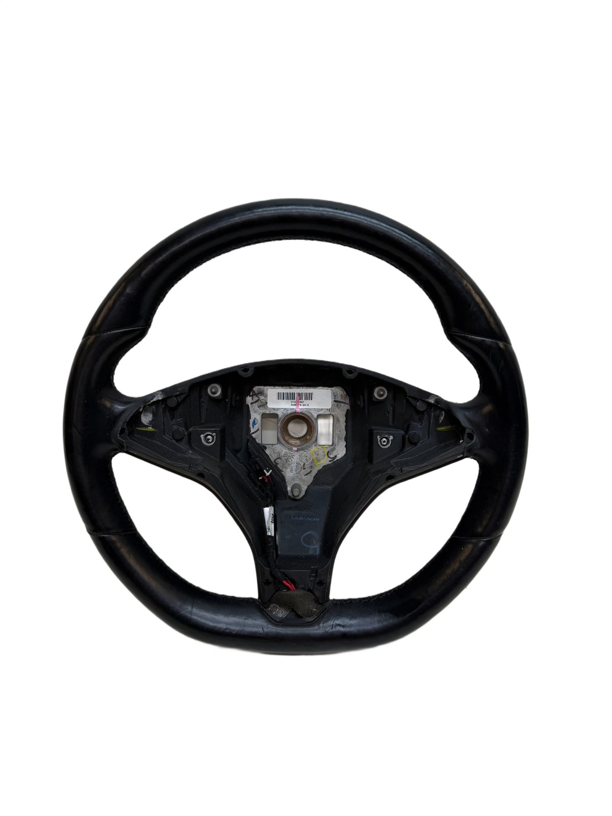 2012-2020 Tesla Model X Driver Steering Wheel Black Assembly OEM 1036774-00-C