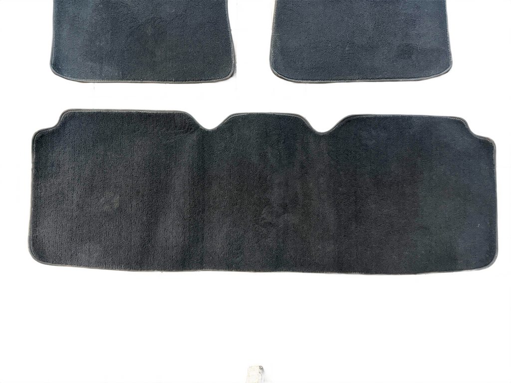 2020-2023 Tesla Model 3 Front & Rear Velour Floor Mats Black