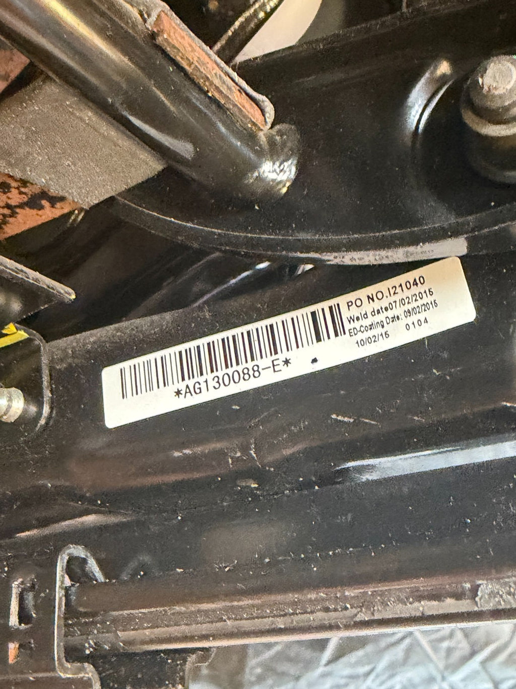 2017-2020 TESLA MODEL S FRONT LEFT DRIVER SEAT ASSEMBLY AG130088-E