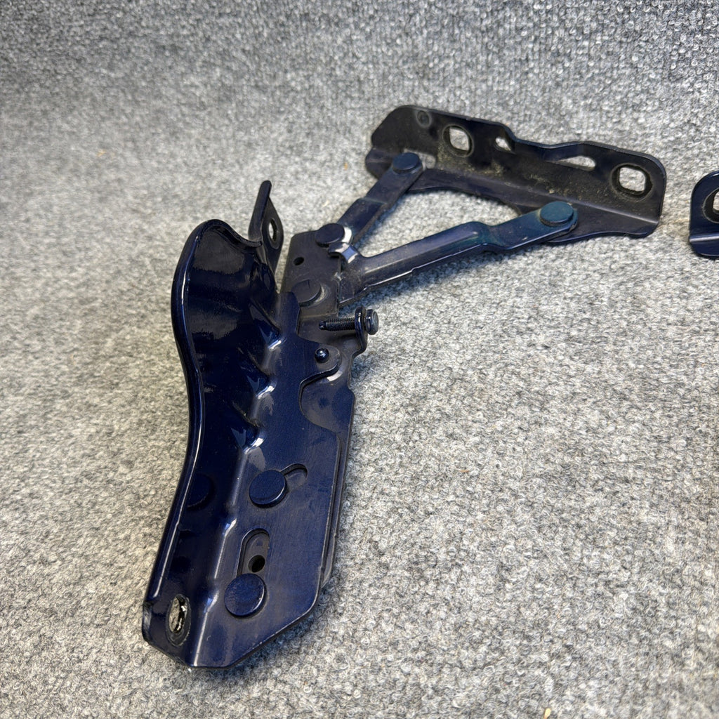 12-20 OEM Tesla Model S Front Left Right Bonnet Hood Hinge Bracket Blue SET