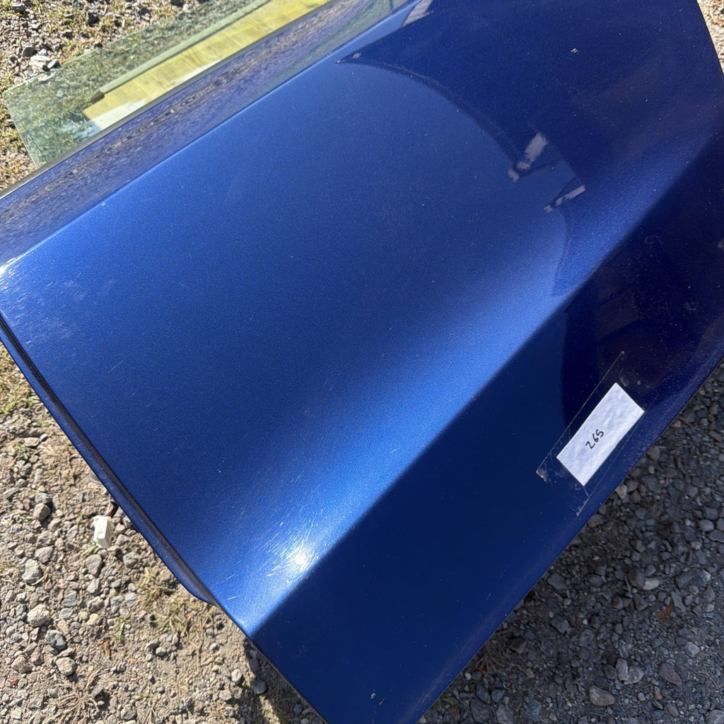 21-23 OEM Tesla Model 3 Rear Left Driver Side Door Shell Panel COMPLETE BLUE
