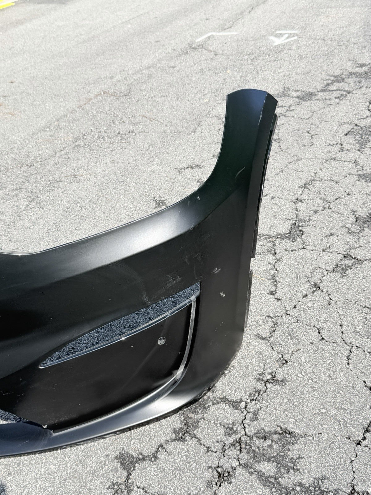 2022-2025 Tesla Model X Front Bumper Cover OEM Sensor Type Black
