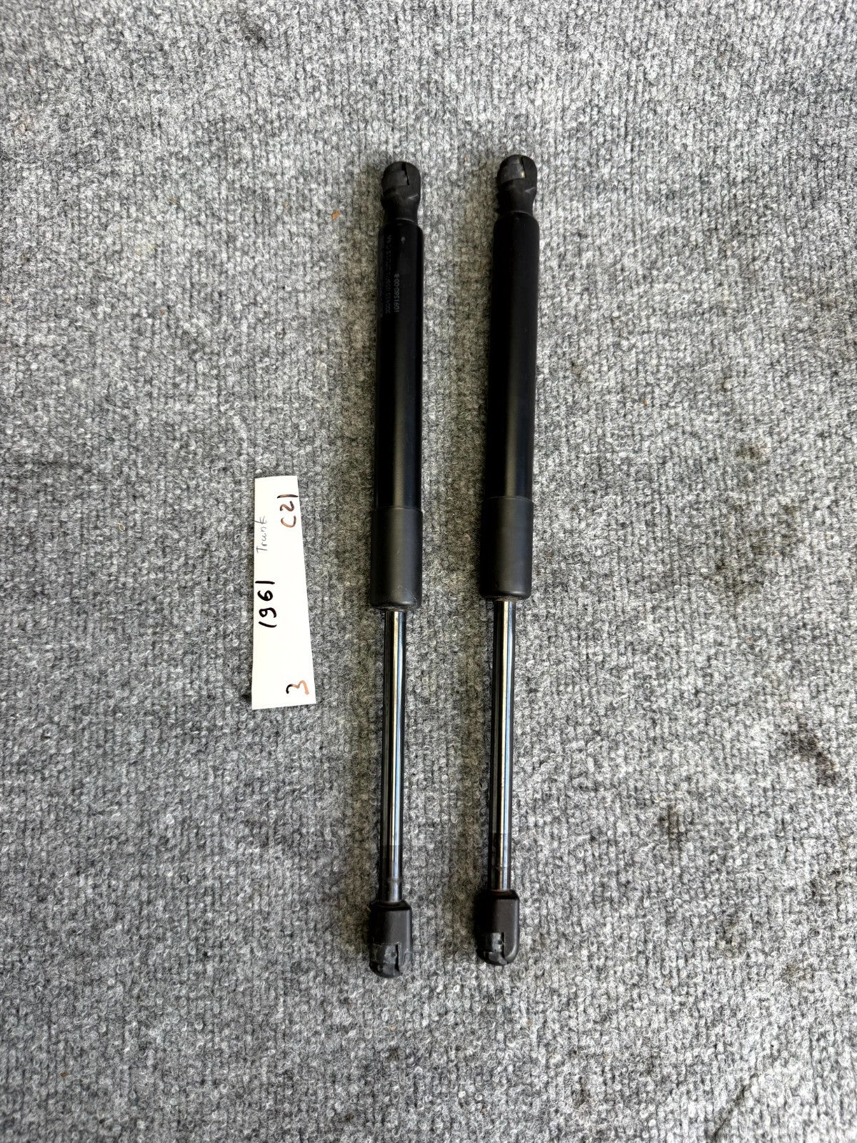 2017 – 2023 TESLA MODEL 3 REAR LEFT & RIGHT TRUNK SHOCK STRUT OEM, 1091560-00-B