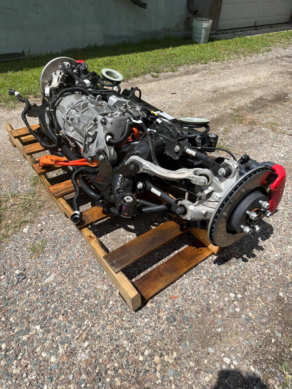 2022 Tesla Model Y Rear Drive Unit Motor Subframe Suspension Complete