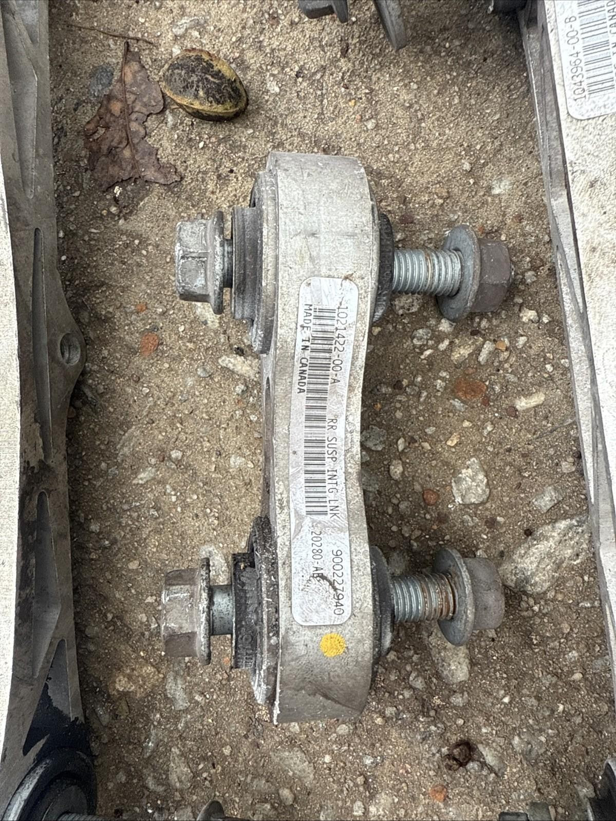 12-21 TESLA MODEL S REAR LEFT KNUCKLE W/CONTROL ARM SUSPENSION OEM, 1620416-00-H