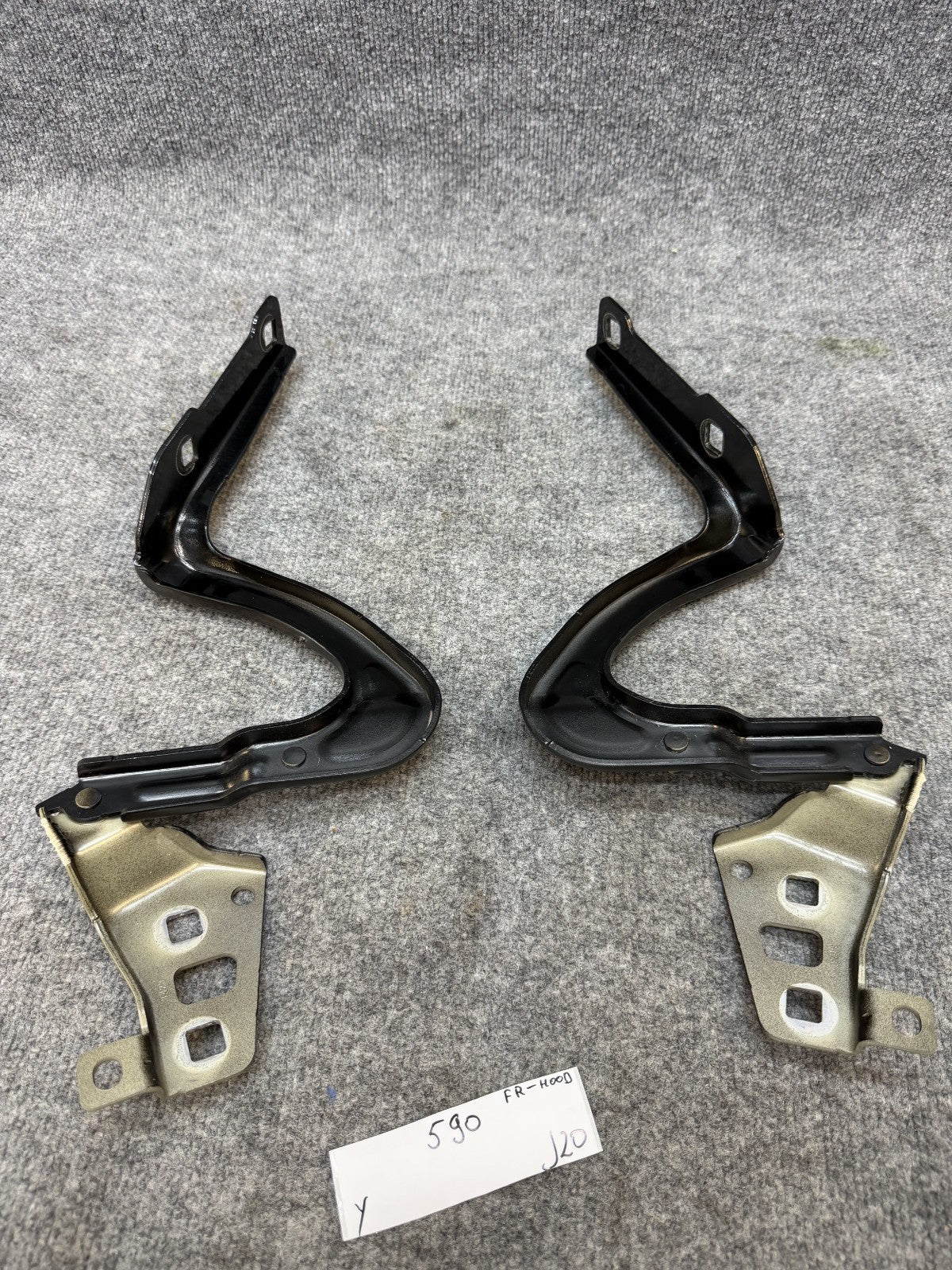 2020-2024 TESLA MODEL Y FRONT RIGHT & LEFT SIDE HOOD HINGE SET OEM, 1496268-00-C