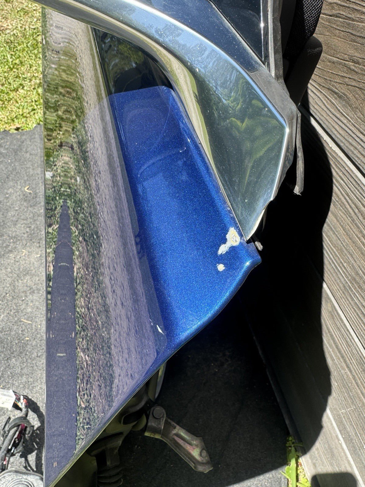 2018-2023 Tesla Model 3 Front Passenger Side Door Shell Panel Right Blue PPSB
