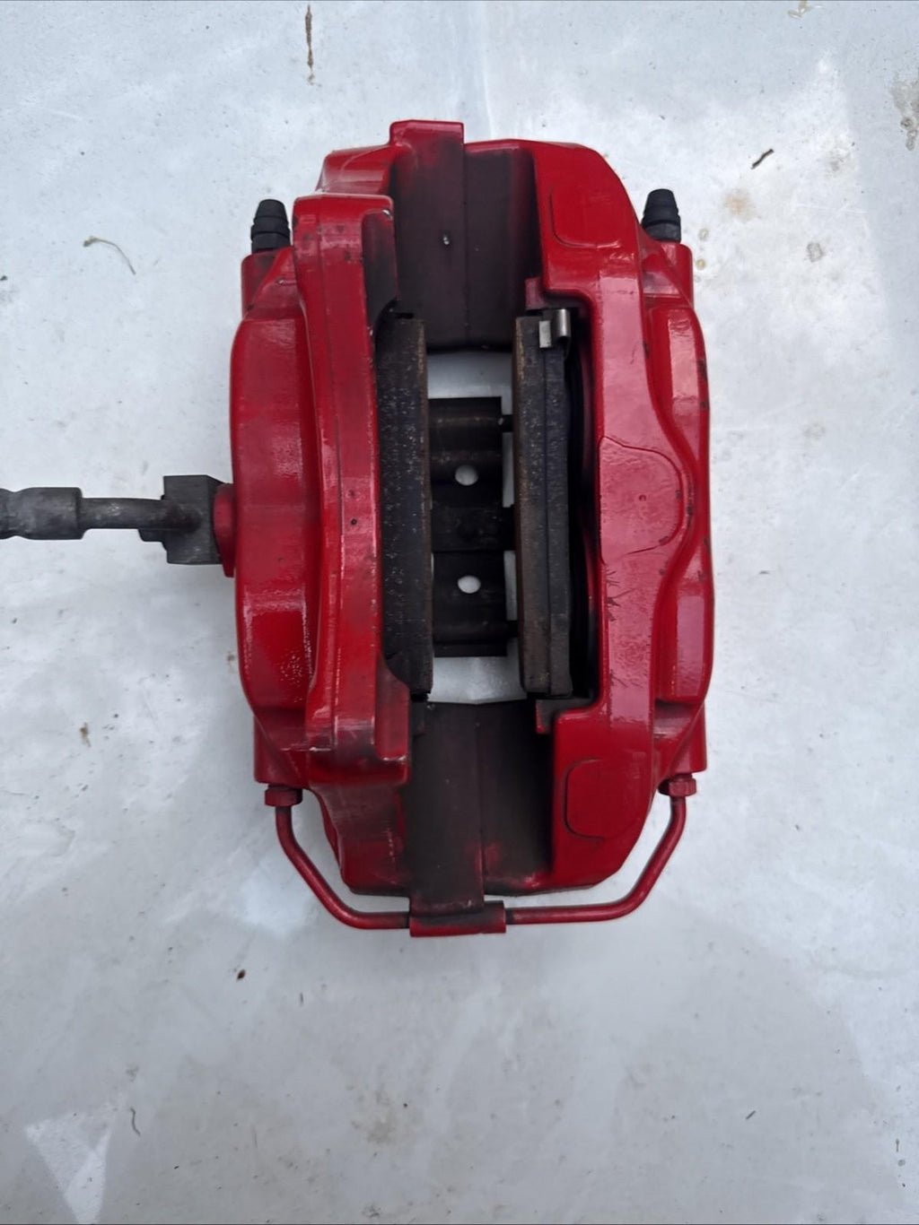 ♦️12-20 TESLA MODEL S REAR LEFT SIDE BRAKE CALIPER BREMBO RED OEM,  6006434-01-C
