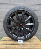 20-24 TESLA MODEL Y SET R19 Black   OEM Factory Original Wheel Rim 1059337-00-A