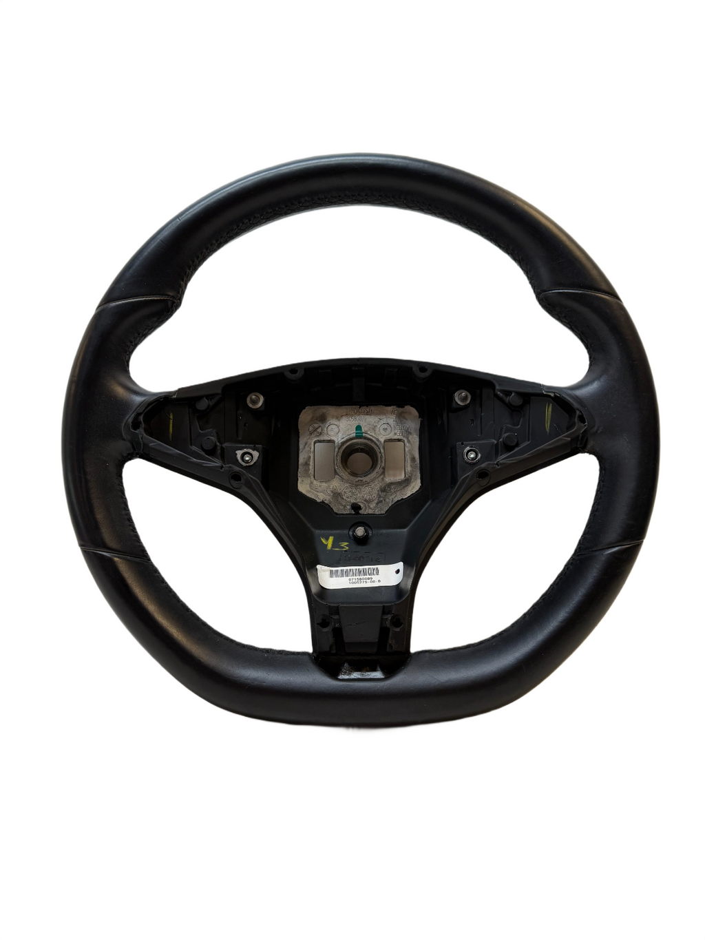 2012-2020 TESLA MODEL S LEATHER STEERING WHEEL ASSEMBLY 1005279-00-D