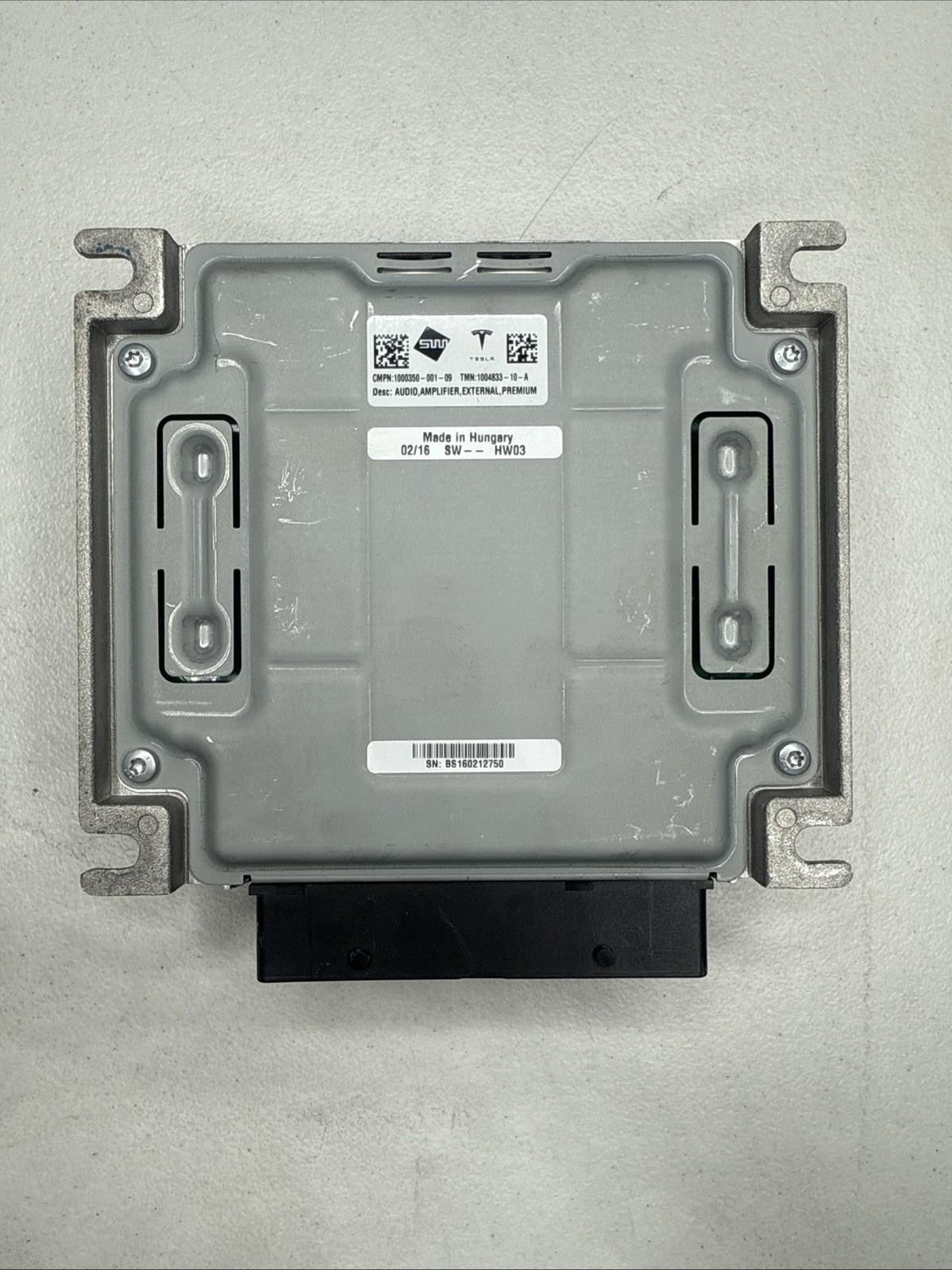 ♦️12-20 TESLA MODEL S PREMIUM EXTERNAL AUDIO AMPLIFIER OEM, 616 1000350-001-09