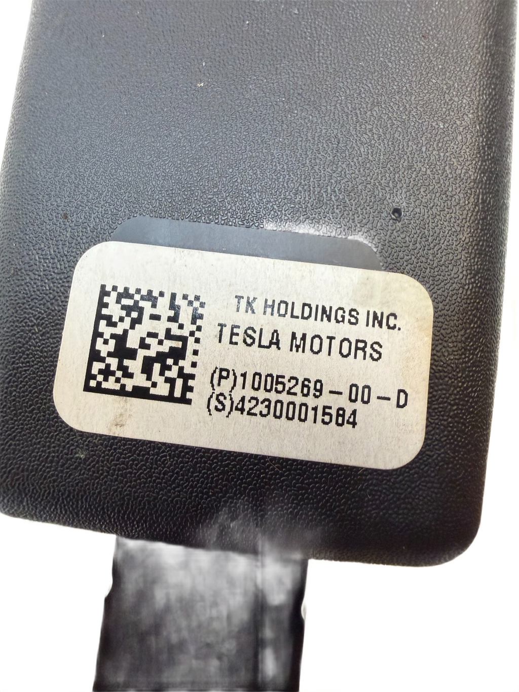 2012-2020 Tesla Model S Rear Left or Right Seat Belt Buckle Black 1005269-00-D