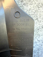 ♦️17-23 TESLA MODEL 3 REAR LEFT DOOR SILL SCUFF PLATE TRIM PANEL OEM, 108630900F