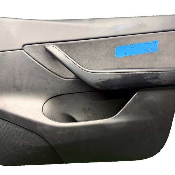 2020 - 2023 TESLA MODEL Y FRONT RIGHT SIDE DOOR PANEL TRIM OEM, 1498482-00-A