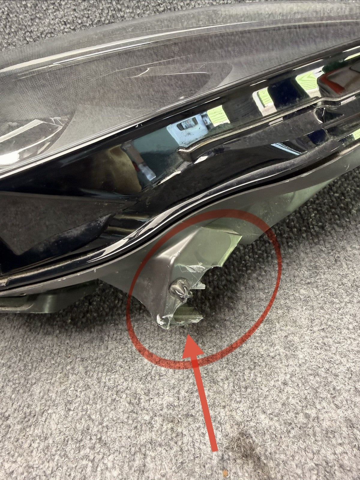 2021-2023 TESLA MODEL 3 Y LEFT HEADLIGHT MATRIX LED DRIVER HEAD LIGHT SCRATCHED