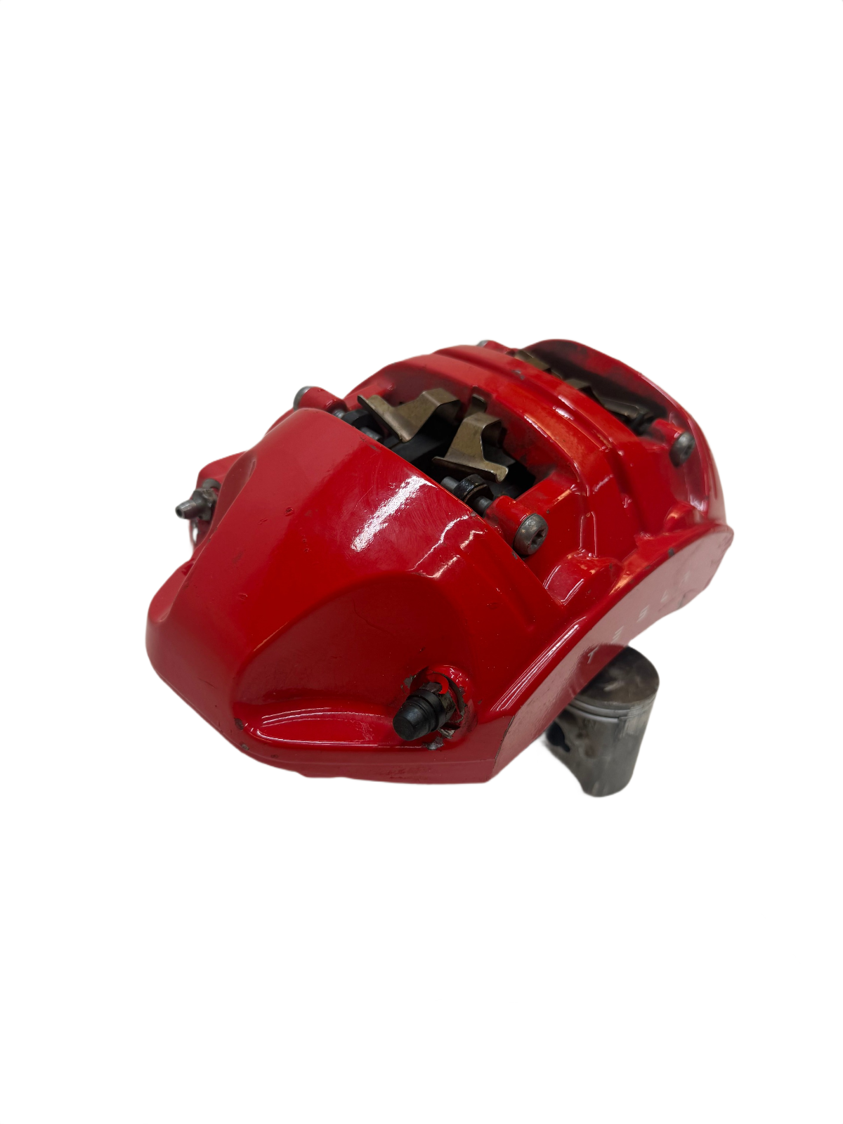 2017-23 Tesla Model 3 Front Left Brake Caliper Red OEM 1044641-00-G