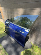 2018-2023 TESLA MODEL 3 FRONT LEFT DRIVER SIDE DOOR SHELL BLUE MIRROR INCUDED