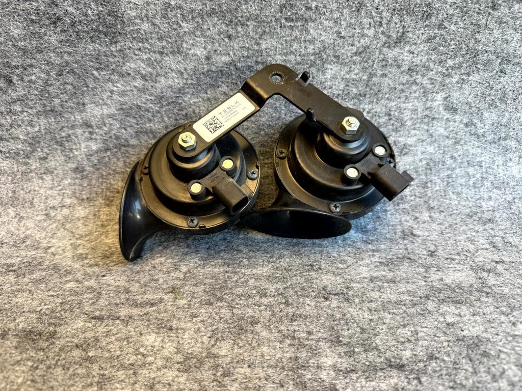 ♦️2012-2020 TESLA MODEL S HIGH & LOW PITCH NOTE TONE HORN SIGNAL OEM, 0020046