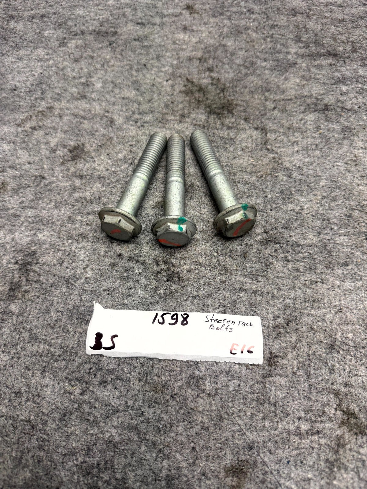 ♦️2012 - 2016 TESLA MODEL S STEERING RACK BOLTS SET OF 3 OEM