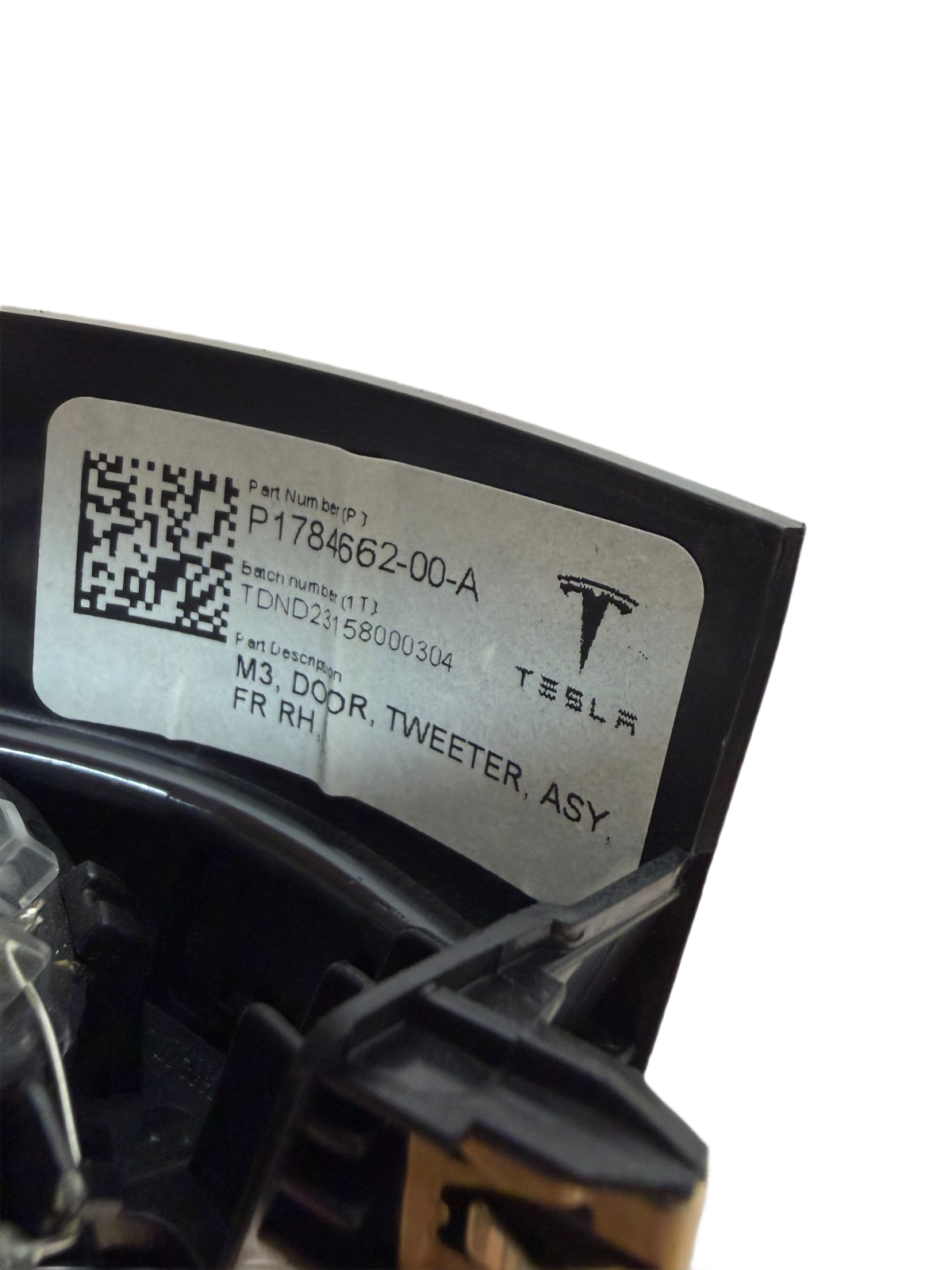 2017-2023 Tesla Model 3 Front Right Passenger Door Speaker Tweeter 1784662-00-A