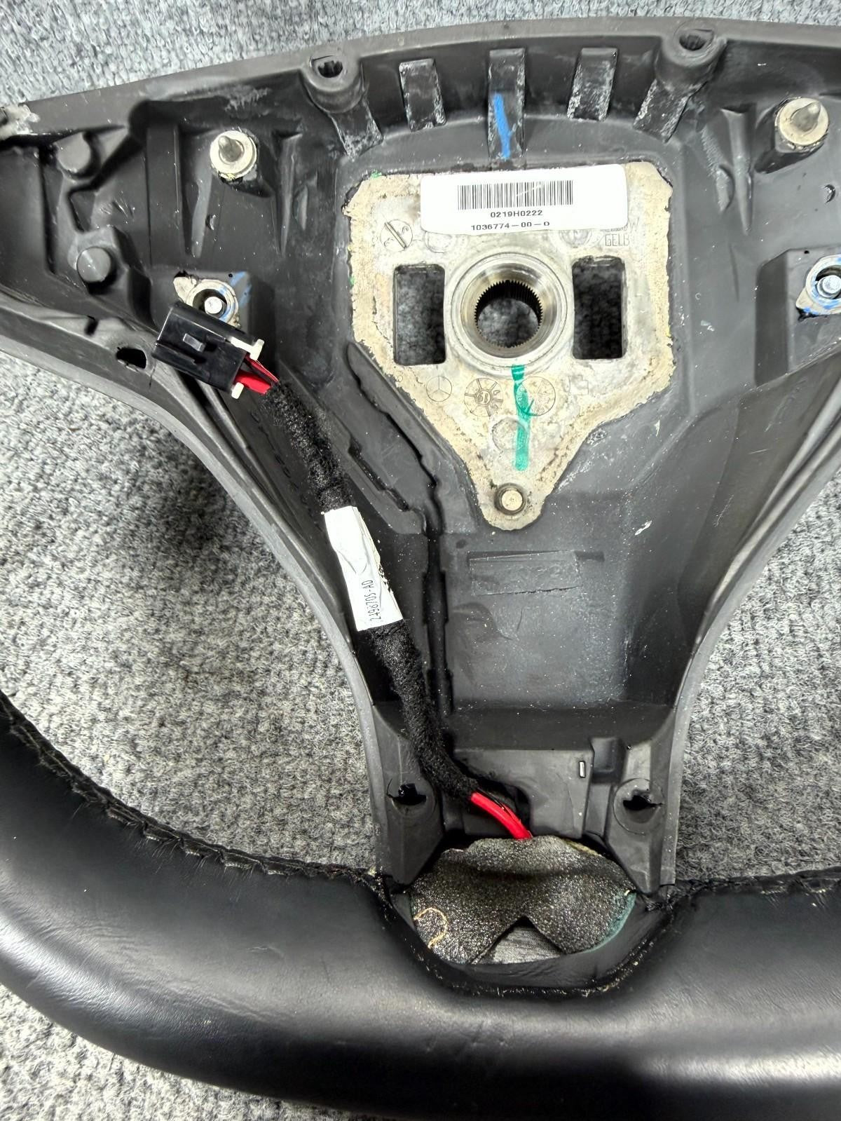 2012-2020 Tesla Model S Front Left Side Steering Wheel Heated OEM, 1036774-00-D