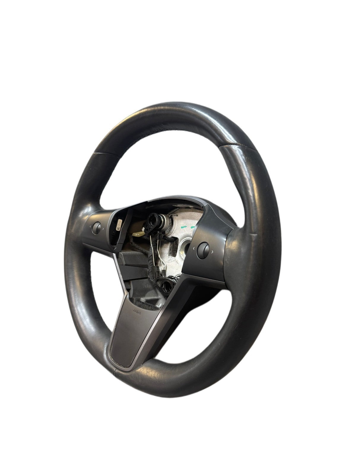 2017-2023 Tesla Model 3 Y Steering Wheel Leather Black 1085682-00-B