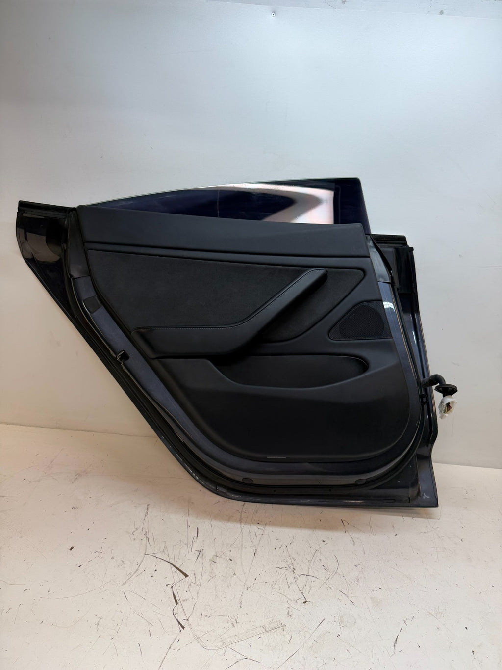 2017-23 Tesla Model 3 Rear Left Driver Side Door Shell Panel Assembly Gray OEM