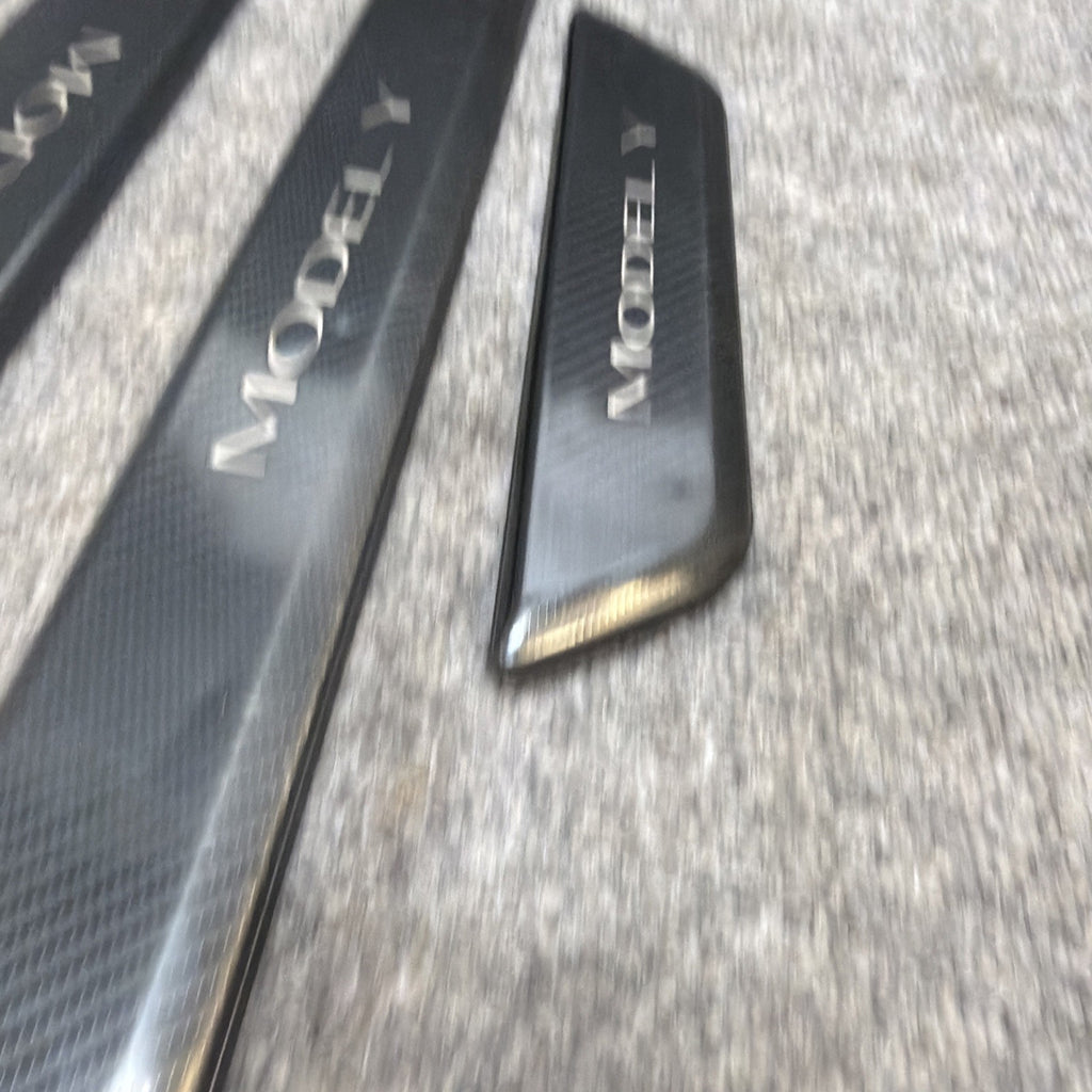 20-23 Model Y Front And Rear Left And Right Door Sill Scuff Plate Cover Trim