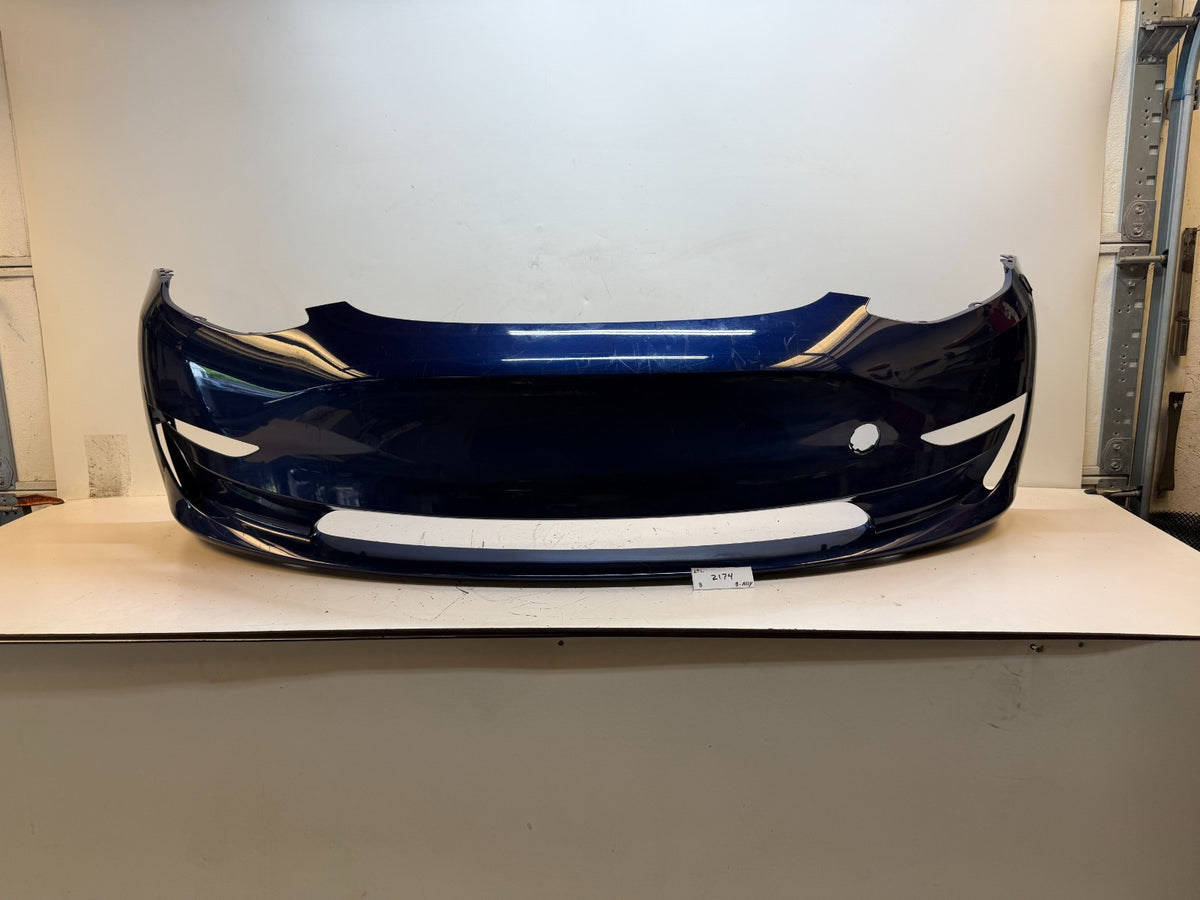 2017-2023 Tesla Model 3 Front Bumper Cover Panel w/ Park Sensor Hole