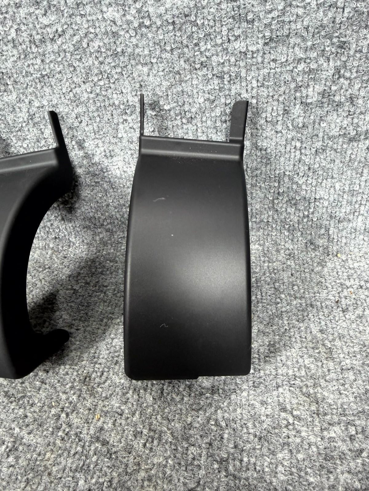 16-20 Tesla Model X Rear Right & Left Side Door Hinge Cover Trim OEM, 104707400G