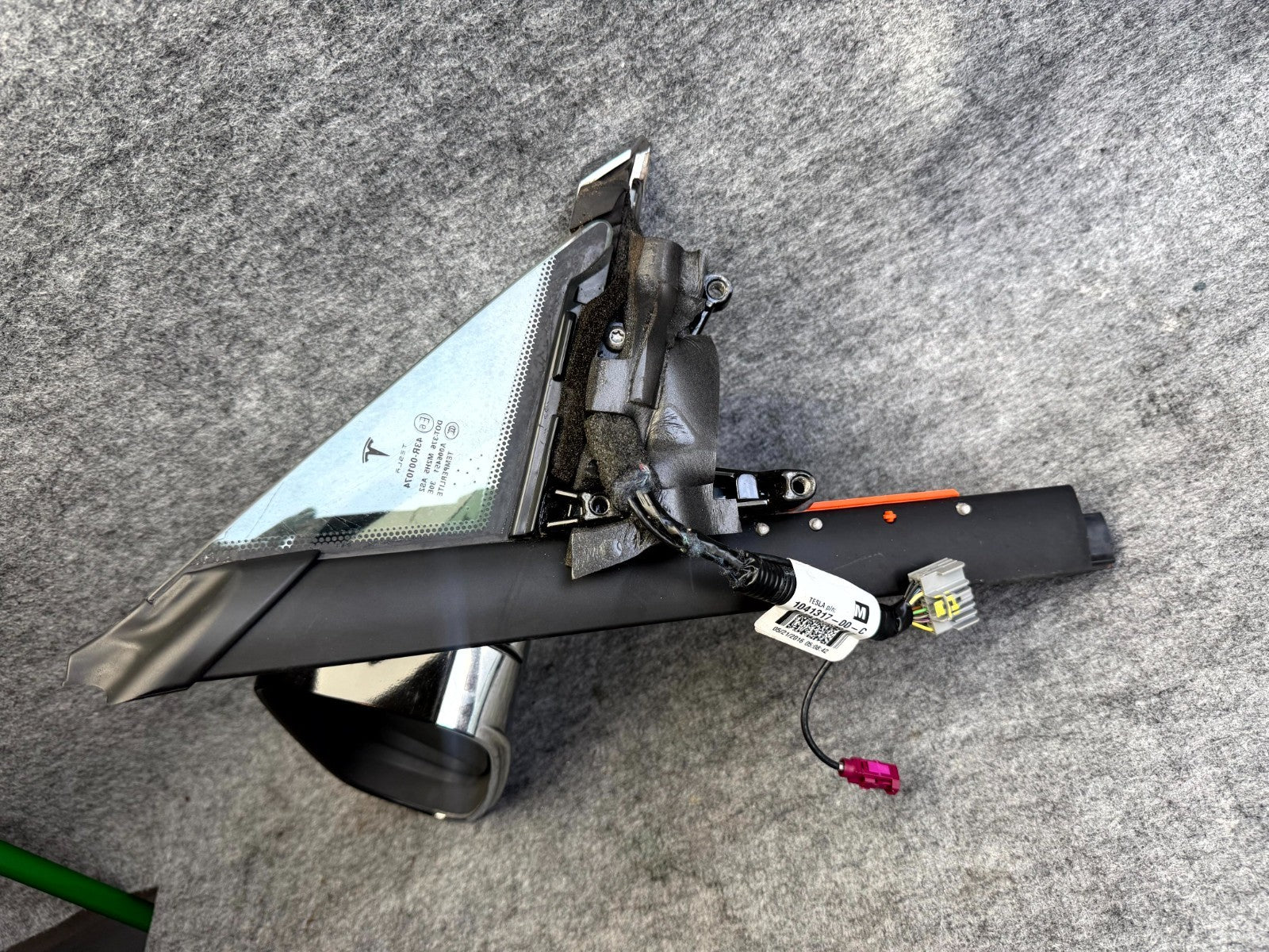 ♦️2012-2020 TESLA MODEL S LEFT EXTERIOR REAR VIEW DOOR MIRROR OEM, 1041317-00-C