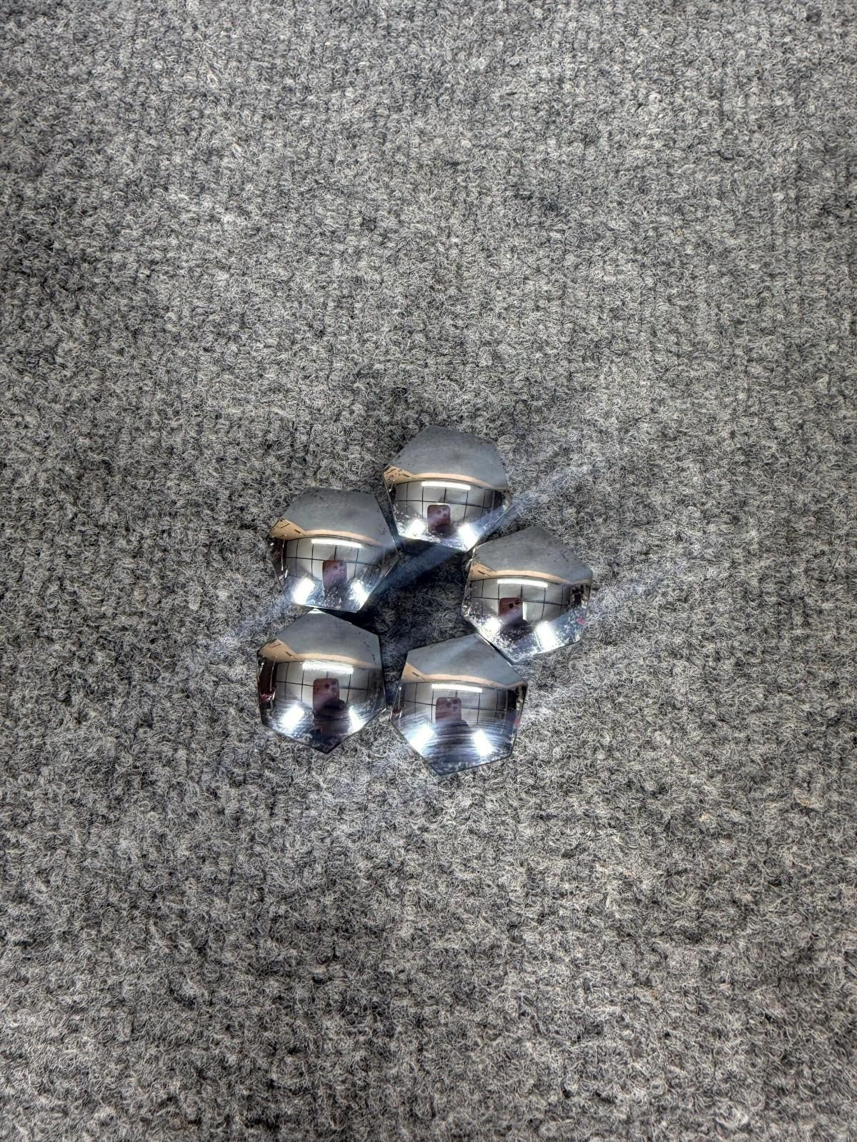 ♦️12-23 Tesla Model X S Y 3 Chrome Wheel Lug Nut Covers OEM, 108F21247-SREFUS