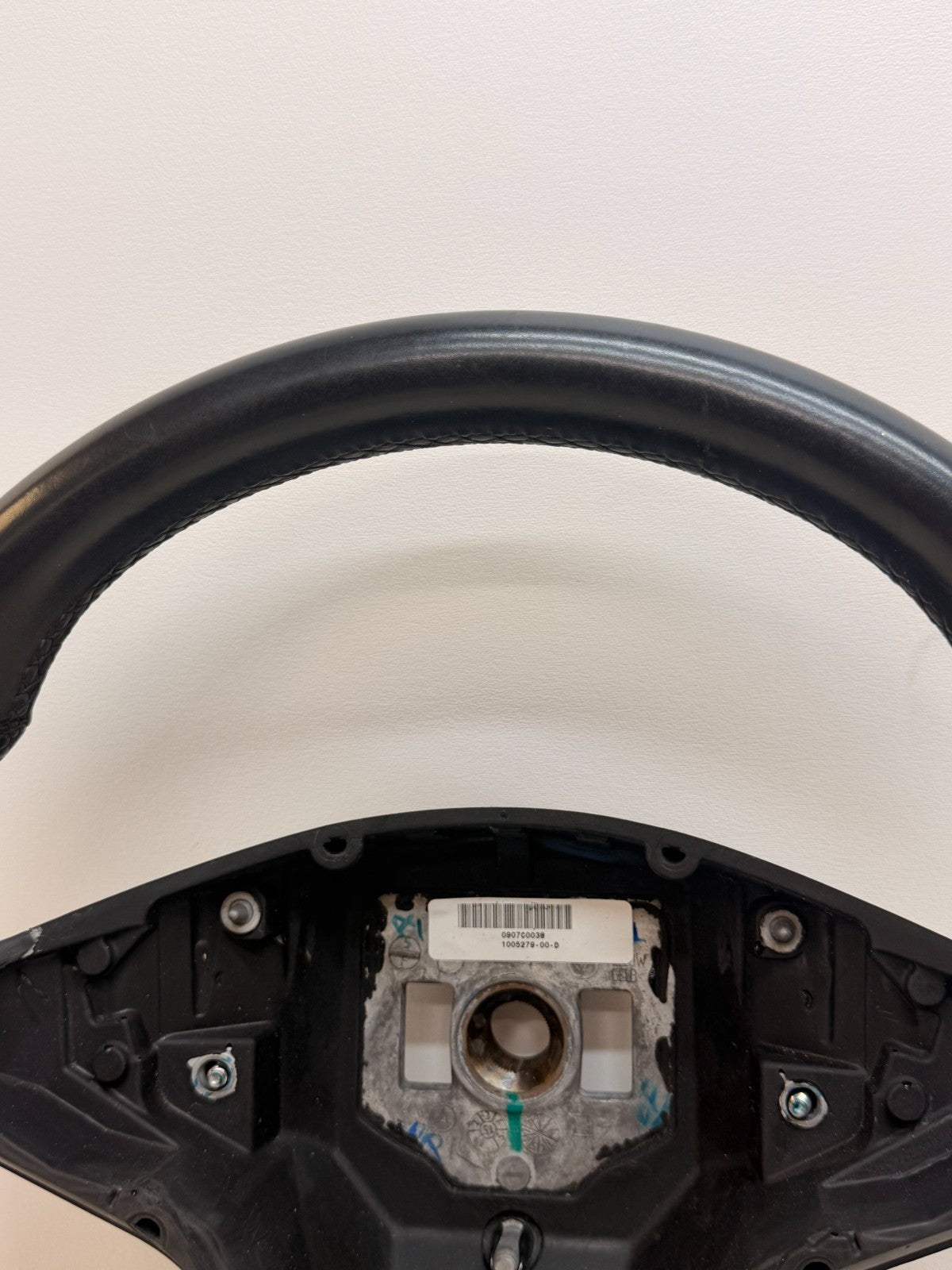 2012-2020 TESLA MODEL S LEATHER STEERING WHEEL ASSEMBLY 1005279-00-D