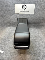 2020 - 2024 TESLA MODEL Y CENTER CONSOLE ARMREST CUPHOLDERS OEM, 1755501-70-C