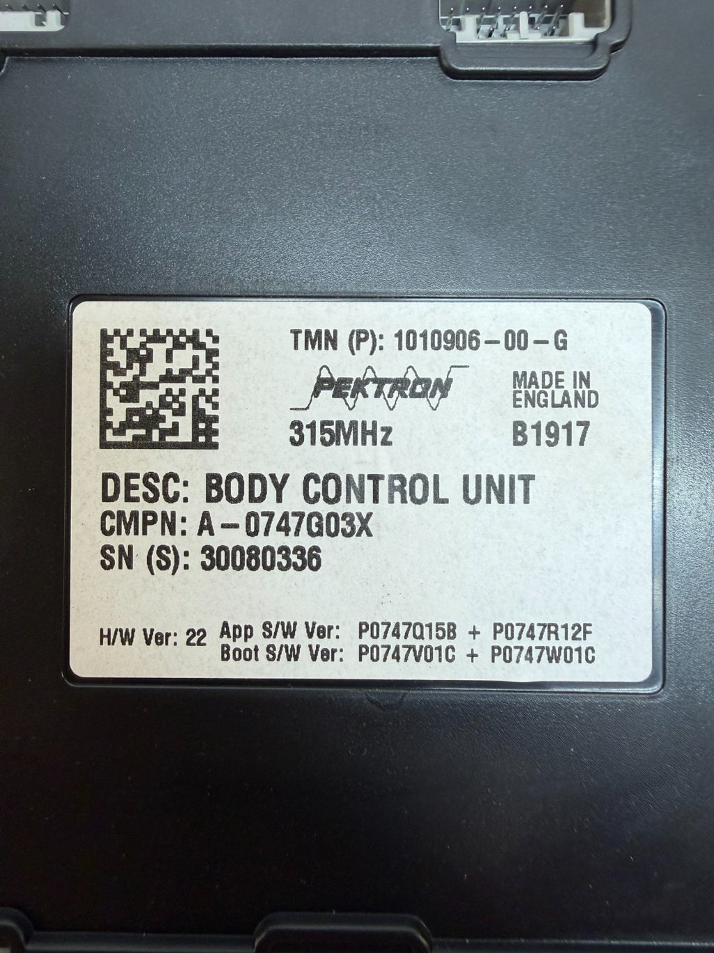 2012-2020 Tesla Model S Body Controller BCM Control Module 1010906-00-G